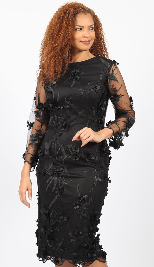 Diana Couture 8746-BLK Church Dress