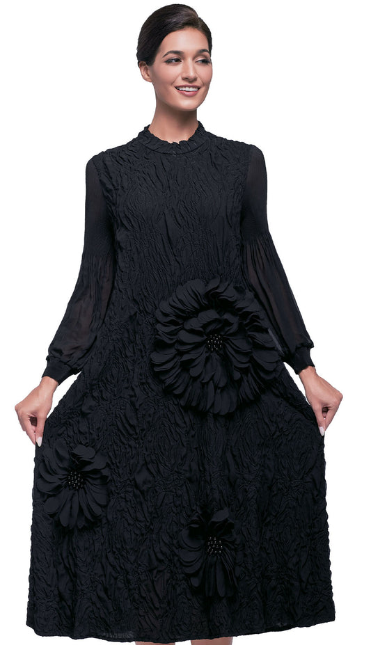 Serafina 6977-BLK Womens Church Dress