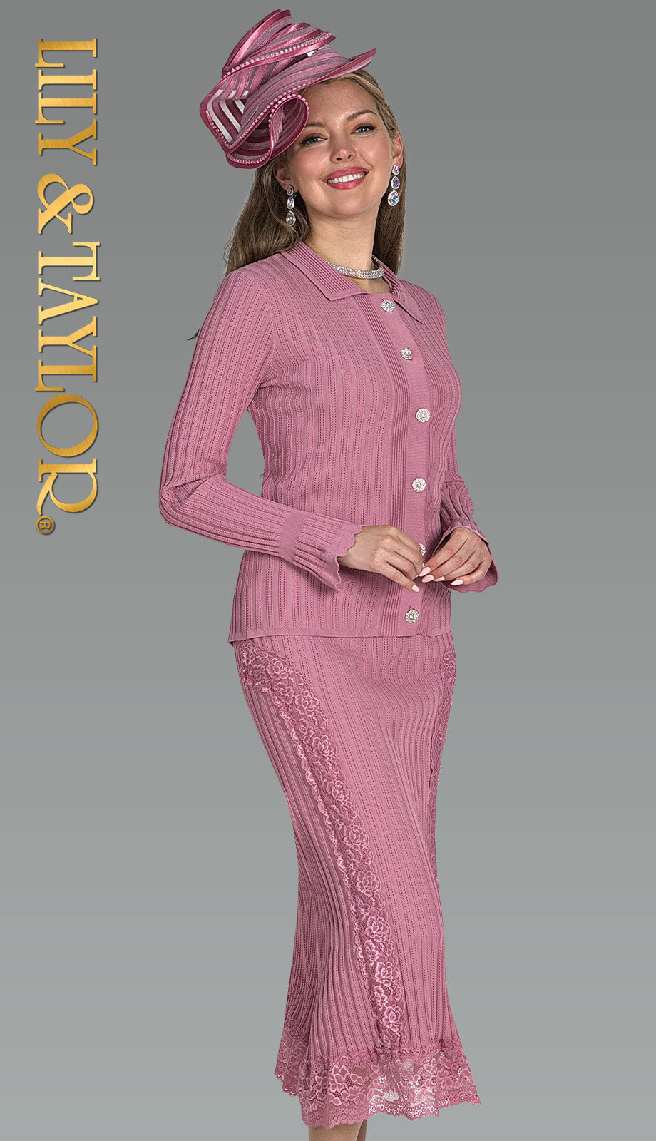 Lily And Taylor 930-MAU Church Suit