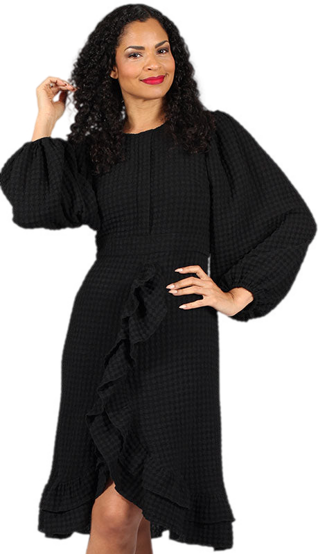 Diana Couture 8709-BLK Church Dress