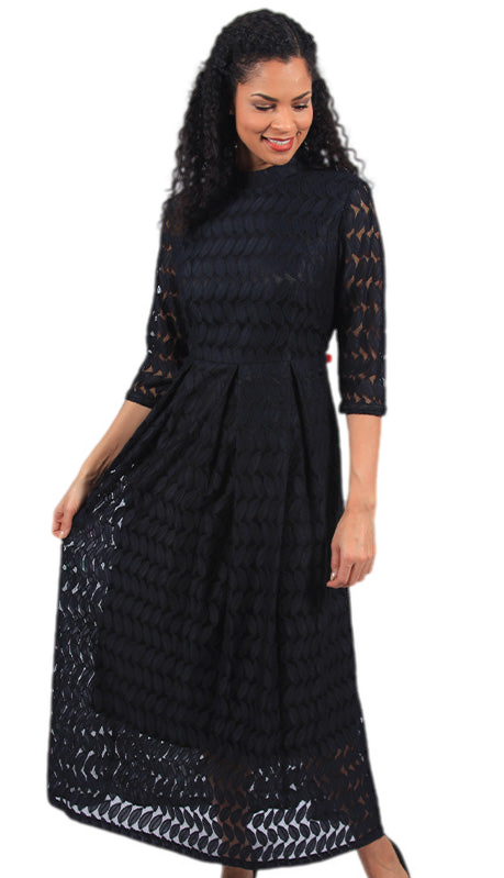 Diana Couture 8624-BLK Church Dress