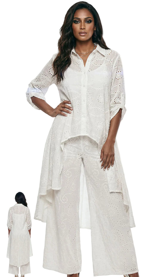 Lisa Rene 3367-WHT Church Suit