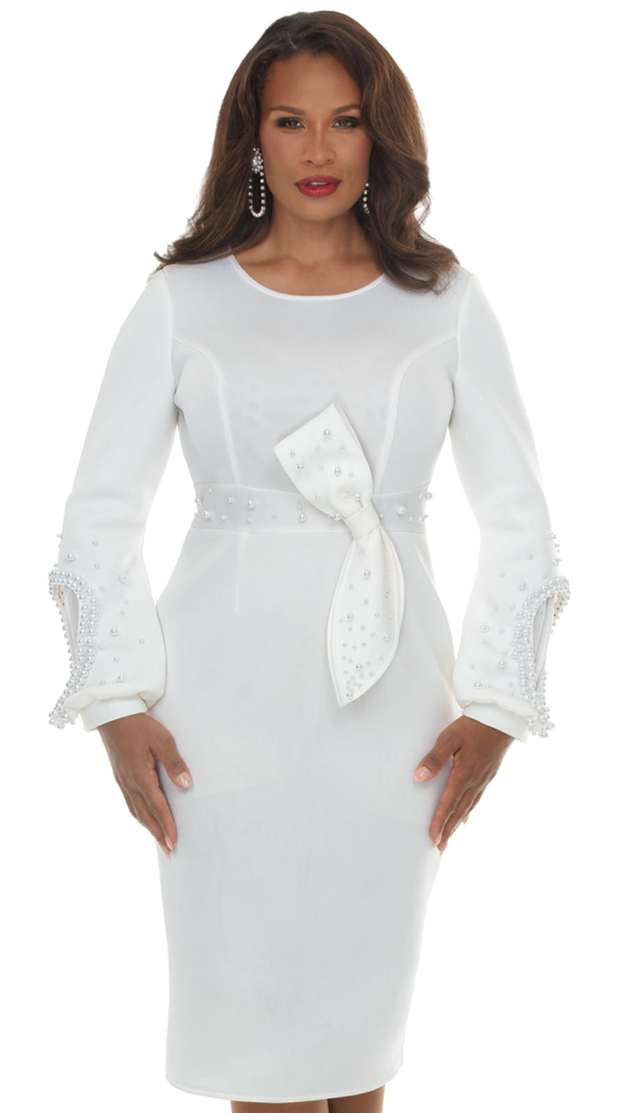 Lisa Rene 3378-WHT Church Suit