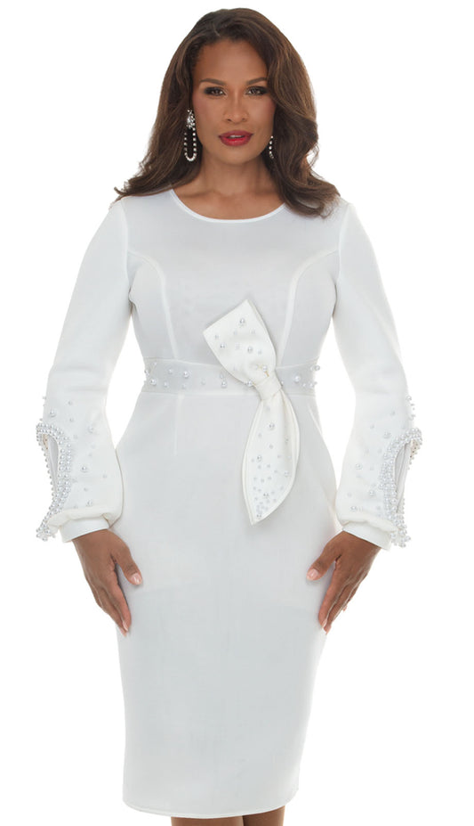 Lisa Rene 3378-WHT Church Suit