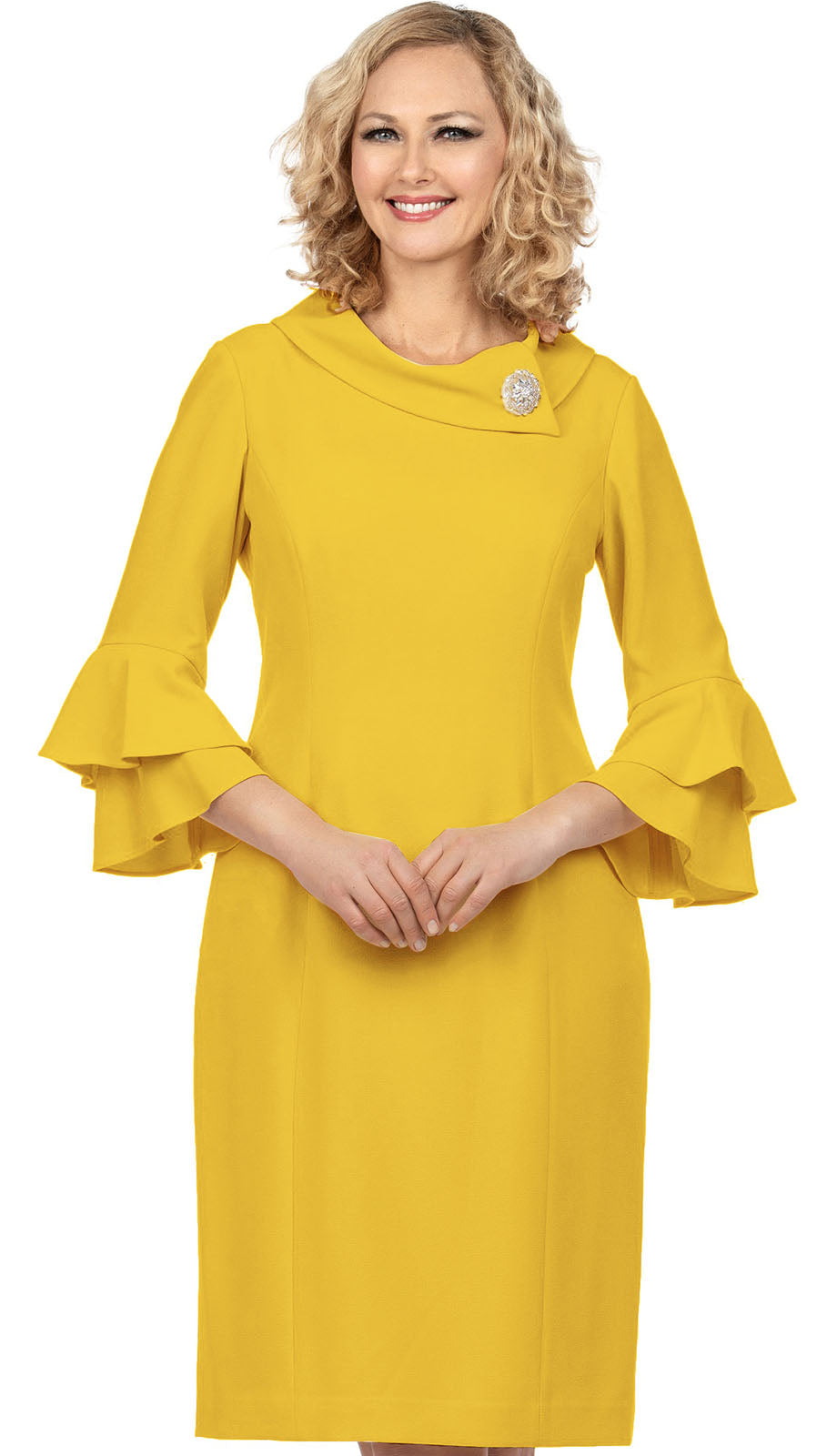 Giovanna D1518-GLD Church Dress