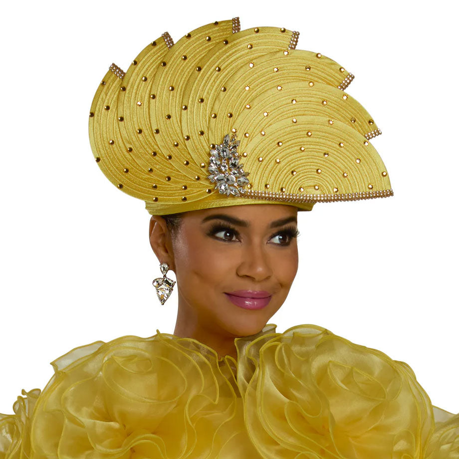 Lisa H66395-YEL-QS Church Hat