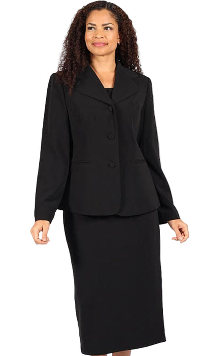 Diana Couture 8748-BLK Church Suit