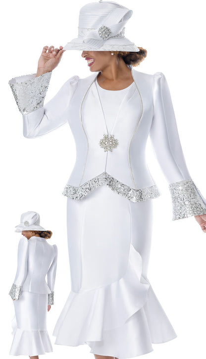 GMI 401903-WHT Church Suit