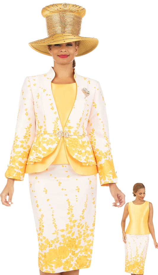 Giovanna 1154-YLW-CO Church Suit