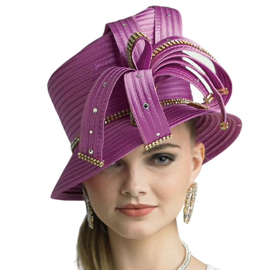 Lily and Taylor H103-ROSE Church Hat