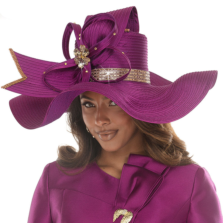 Donna Vinci H12292-MAG-QS Church Hat