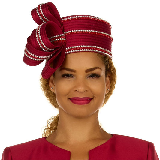Giovanna H0977-80-BRG-QS Church Hat