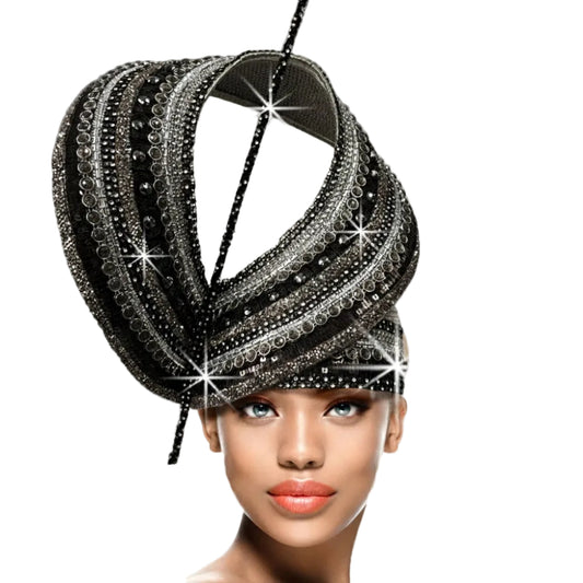3040 WAKANDA Church Hat-BLACK