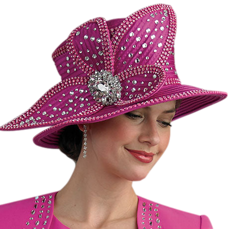 Lily And Taylor H409-PNK Church Hat