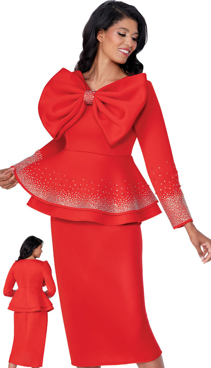 Stellar Looks SL600732-RED-QS Church Suit
