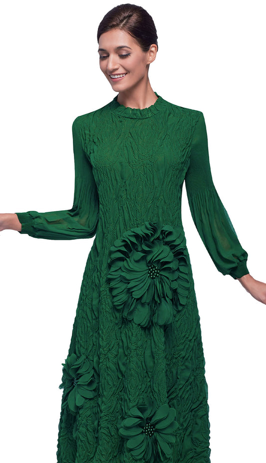Serafina 6977-GRN Womens Church Dress