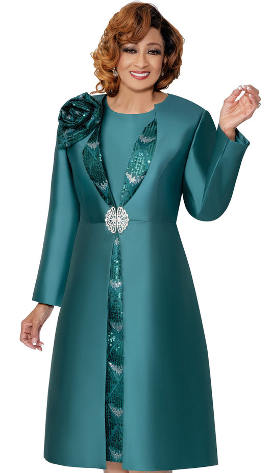 Dorinda Clark Cole 309982-GRN-QS Church Dress