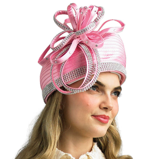 Lily And Taylor H351-PNK Church Hat