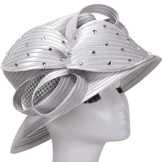 Giovanna HR1068-SLV-QS Church Hat