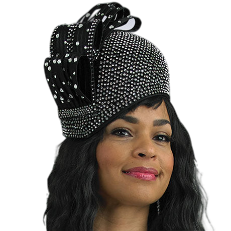 Lily And Taylor H416-BLK Church Hat