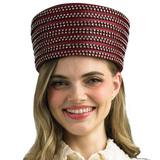 Lily And Taylor H457-BUR Church Hat