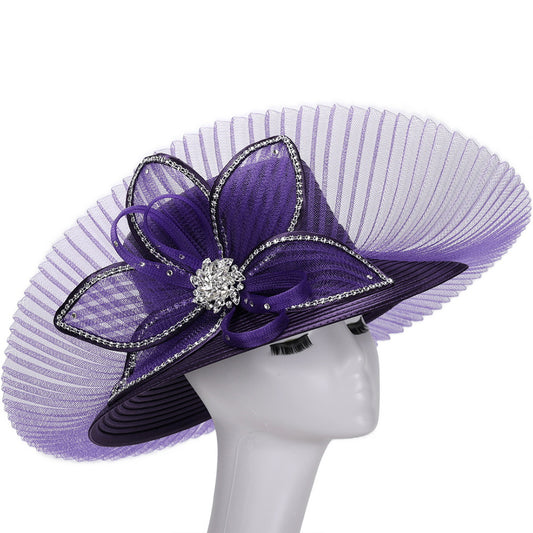 Giovanna HR1069-PUR Church Hat