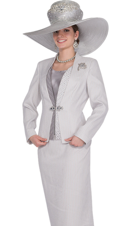 Champagne Italy 6009-GRY Church Suit