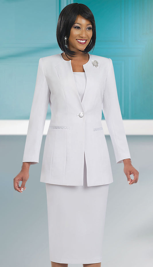 Ben Marc 78099-WHT-CO Usher Suit