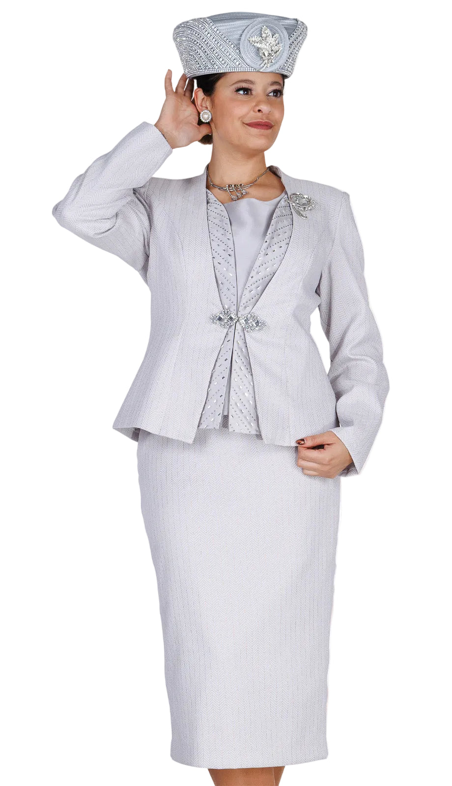 Champagne Italy H6305 Church Hat