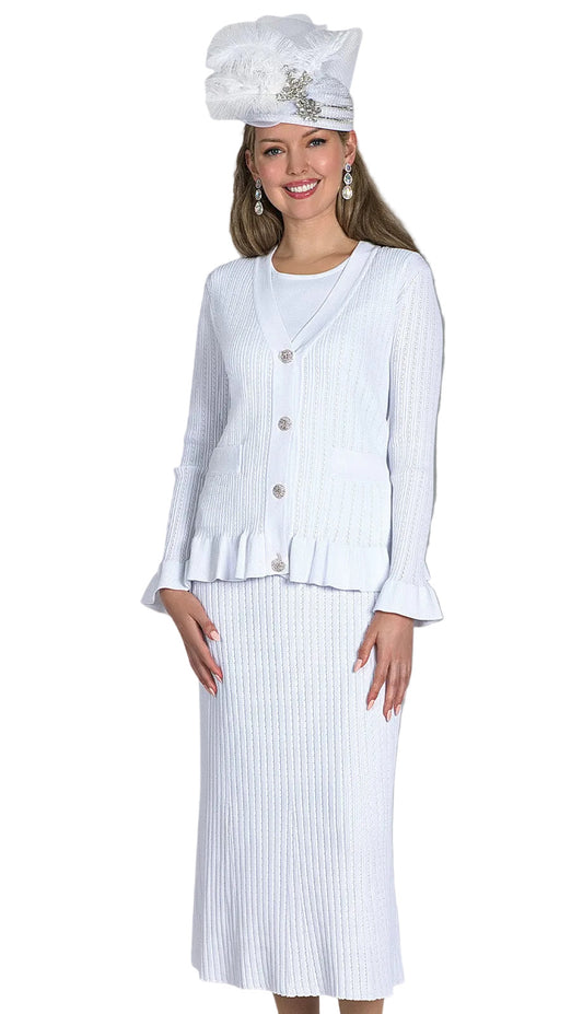 Lily And Taylor 864-WHT Church Suit