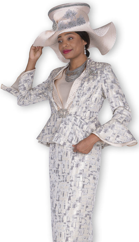 Champagne Italy 5905-MOW Unisex Church Suit