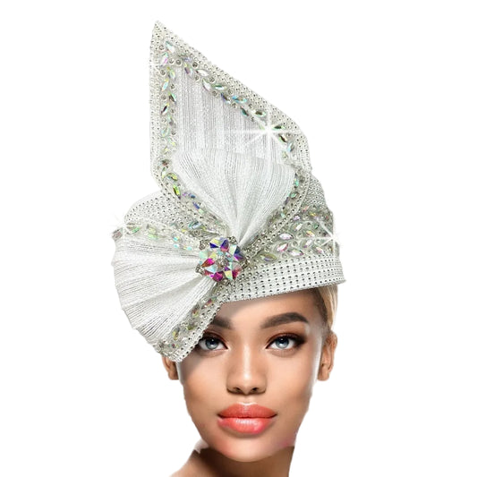 Church Hat 3321B STEEPLE-WHITE