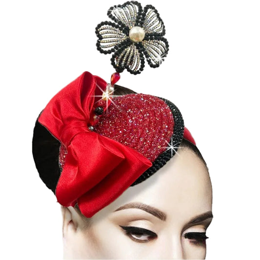 GINGER FA3351-RE Church Fascinator