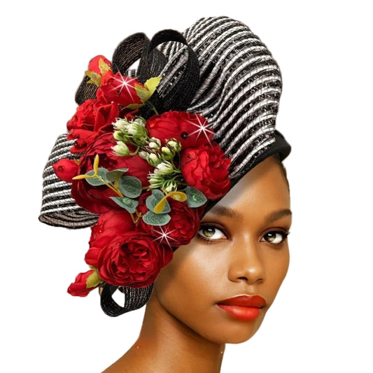 3357 CASCADE Church Hat-Black-red