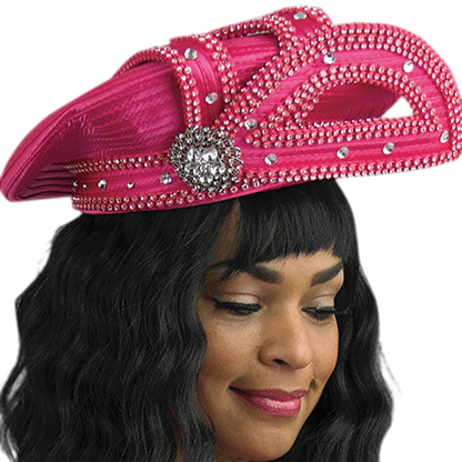 Lily And Taylor H444-PNK Church Hat