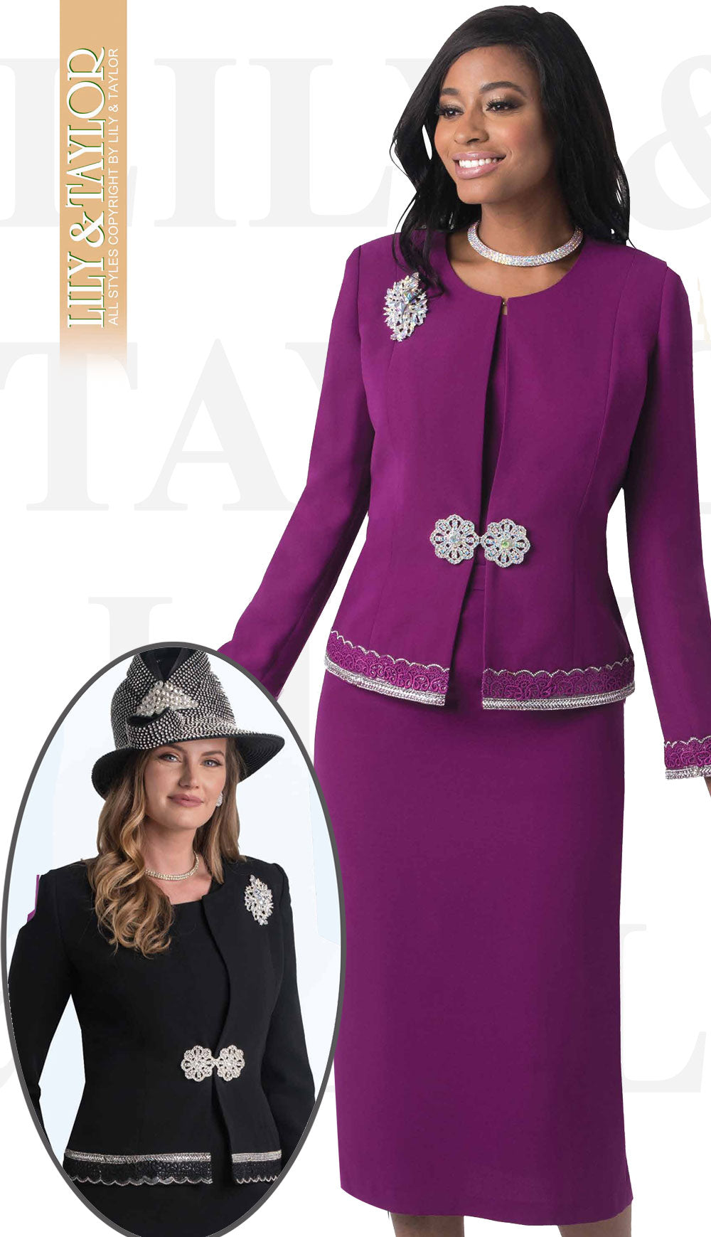 Lily And Taylor 4272QS Church Suit Church Suits Fast