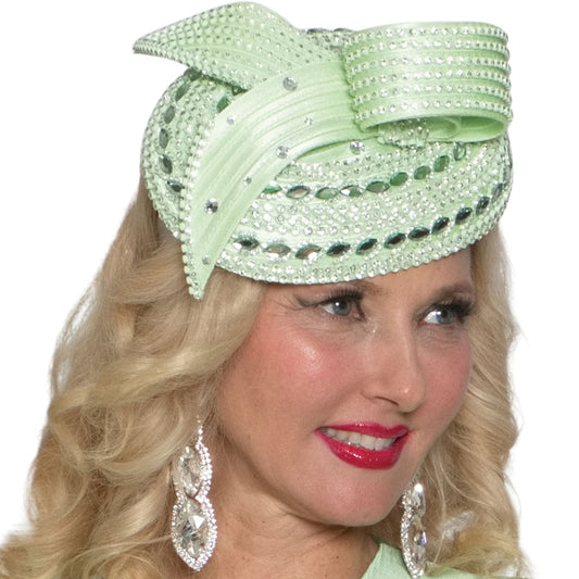 Lily And Taylor H468-GRN Church Hat