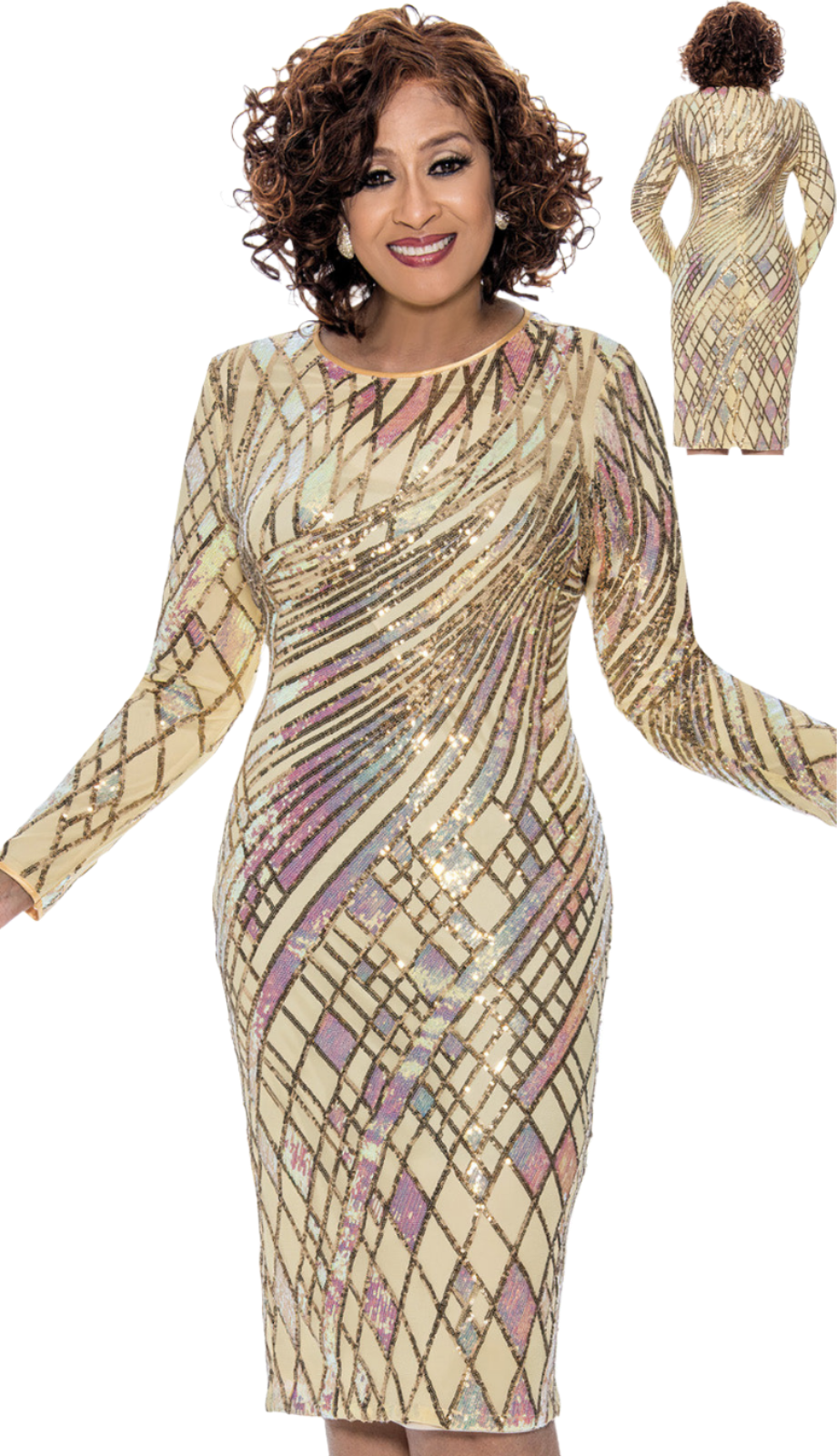 Dorinda Clark Cole 309221-GLD-IH Church Dress