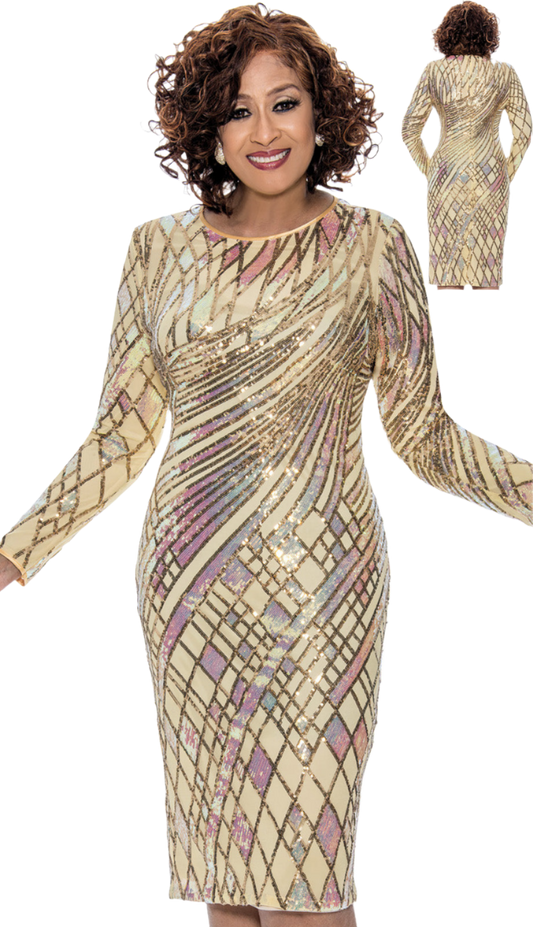 Dorinda Clark Cole 309221-GLD-IH Church Dress