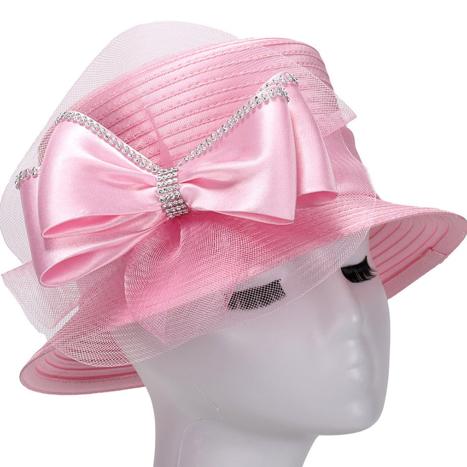 Giovanna HR1070-PNK Church Hat