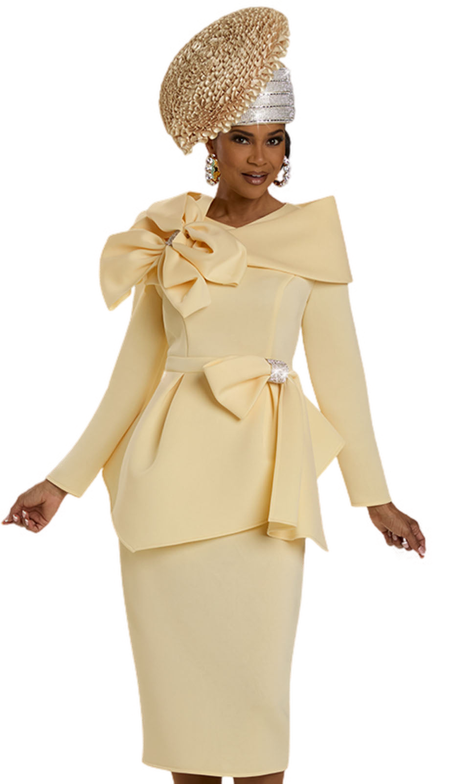 Donna Vinci 12138-BTR Church Suit