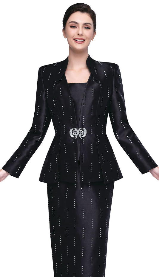 Serafina 4330-BLK Church Suit