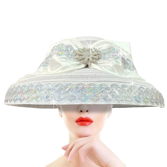 Church Hat 3405 AUDREY-WHITE