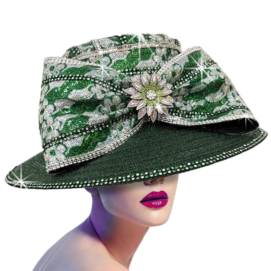 Church Hat 3423 LILY-Emerald
