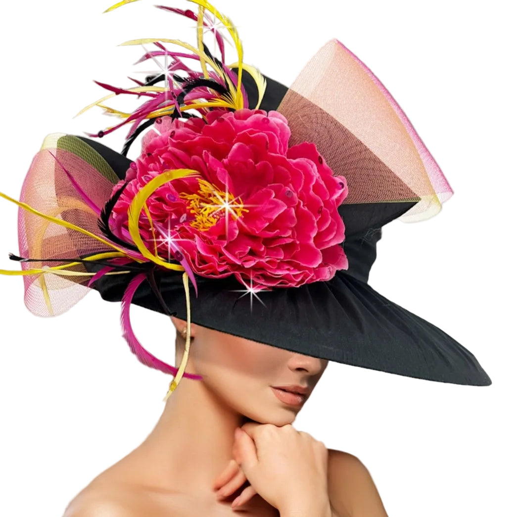 Church Hat 3465 BALMORAL-BLK-MIX