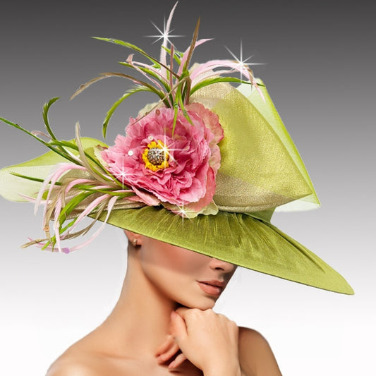 3465 BALMORALQS-AVOCADO Church Hat