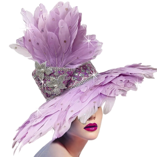 Church Hat 3466- Chestnut-Lilac