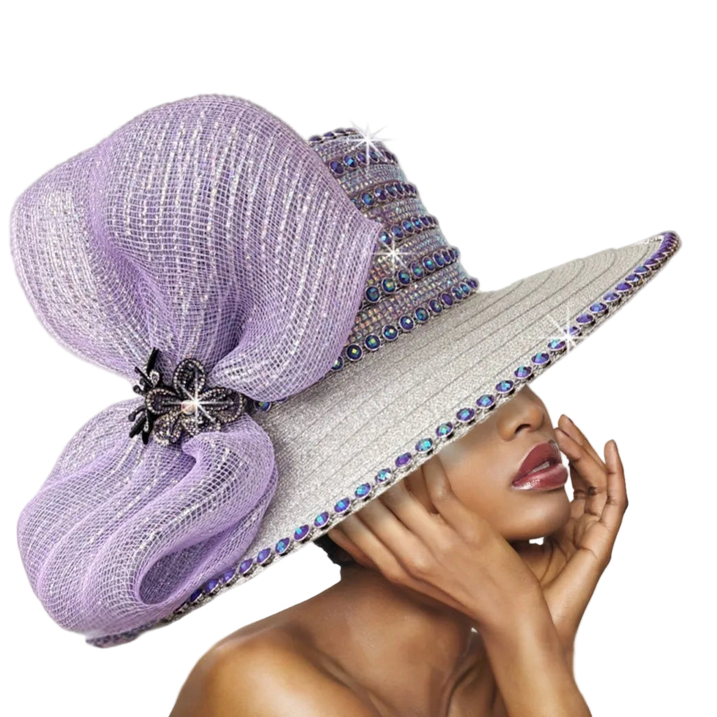 Church Hat 3492 SANDRA-Silver-lilac