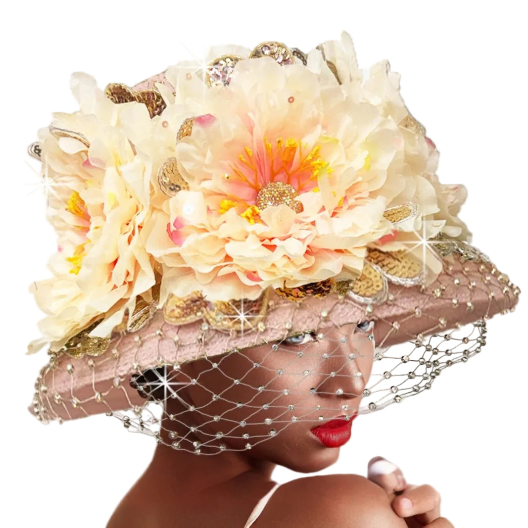 3494 CAPRICE-OLD-ROSE Church Hat