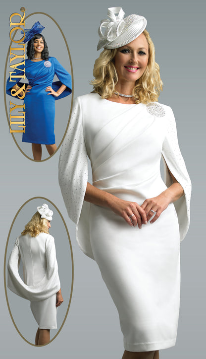 Lily And Taylor 3909-WHT Church Hat